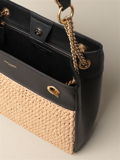 borsa di paglia ysl|Borse da donna SAINT LAURENT .